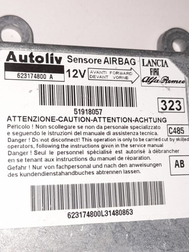 51755094 Fiat Linea Alfa Romeo 2007-2018 Hava Yastığı Modülü Airbag Beyni 51931288 51918057 623174800A