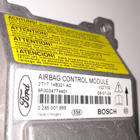 Airbag Beyni Hava Yastığı Kontrol Ünitesi Ford Transit Tourneo Connect 2T1T14B321AC 0285001955 6F0032952101 2T1T-14B321-AC Ford Transit 2T1T14B321AC Ford Tourneo 0285001955 Ford Connect 6F0032952101 Ford 2T1T-14B321-AC