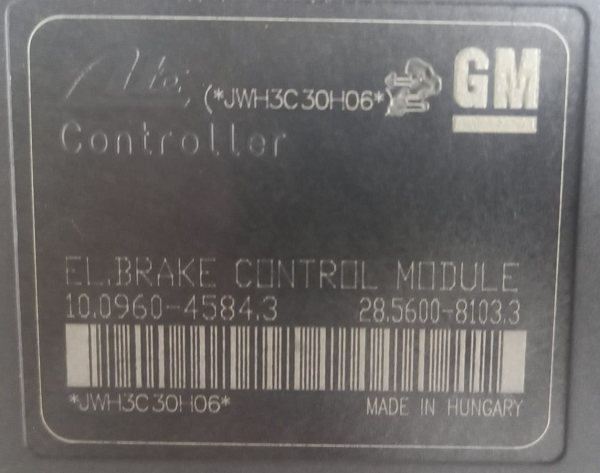 13412550 Abs Beyni 13412550-AH9 13412550 Astra J Abs Beyni 13412550AH9 13412550AH9 Cruze Abs Beyni 13412550