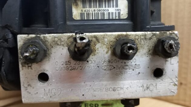 589202L500 Abs Beyni 0265950695 589202L500 Hyundai i30 Abs Beyni 58920-2L500 0265950695 Hyundai i30 Abs Pompası 589202L500 0265235333 Hyundai i30 Abs Pompa Beyni 58920-2L500