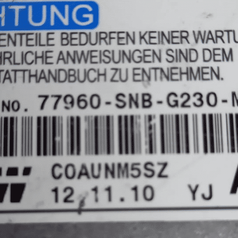 77960SNBG230M1 Honda Airbag Beyni 77960-SNB-G230-M1 Civic Airbag Beyni TRW-95640 Honda Civic Airbag Beyni Honda Airbag Beyni 77960SNBG230M1 Civic Airbag Beyni 77960-SNB-G230-M1 Honda Civic Airbag Beyni TRW-95640