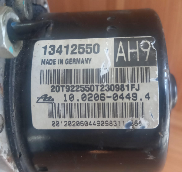 13412550 Abs Beyni 13412550-AH9 13412550 Astra J Abs Beyni 13412550AH9 13412550AH9 Cruze Abs Beyni 13412550