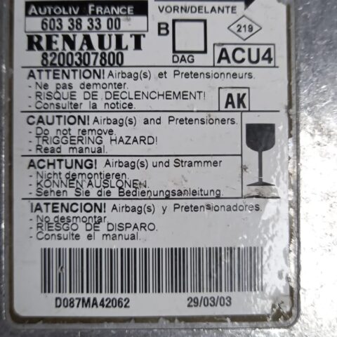 8200307800 Renault Airbag beyni 8200307800 Renault Megane Airbag beyni 8200307800 Renault Megane 2 Airbag beyni 8200307800 Megane Airbag beyni 8200307800 Megane 2 Airbag beyni 603383300 Renault Airbag beyni 603383300 Renault Megane Airbag beyni 603383300 Renault Megane 2 Airbag beyni 603383300 Megane Airbag beyni 603383300 Megane 2 Airbag beynia