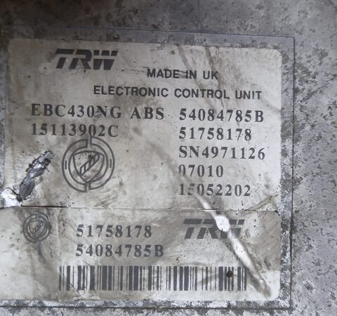 54084785B Abs Beyni 51758178 54084785B Lancia Ypsilon Abs Beyni 15113902C 54084785B Ypsilon Abs Beyni 51758178 54084785B Lancia Ypsilon Abs Pompası 51758178 54084785B Ypsilon Abs Pompası 51758178