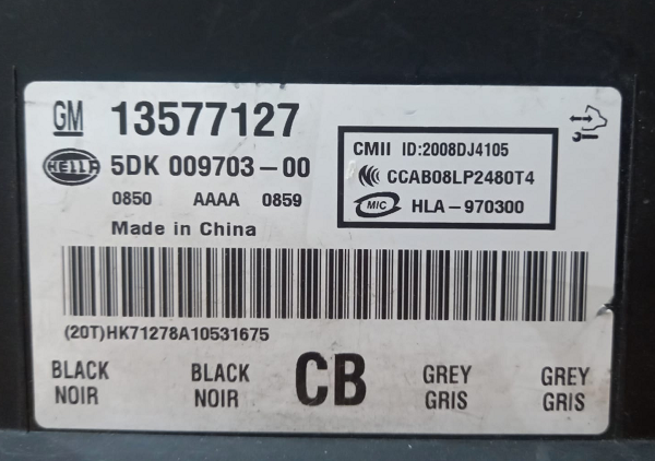 13577127 BCM Beyni, İnsignia BCM Beyni, Cruze BCM Beyni, Lacetti BCM Beyni, Cadillac SRX BCM Beyni, Daewoo BCM Beyni, 13577127, 5DK009703-00,