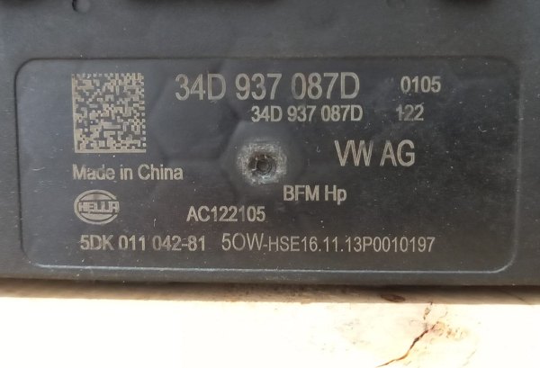 34D937087D Bcm Beyni, VW Up Cross Bcm Beyni, VW Voyage Bcm Beyni, 34D937087D, 5DK011042-81, 34D937087D000,