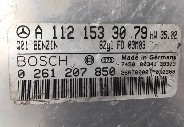 ME2.8 Motor Beyni, Mercedes E-Class Motor Beyni, Mercedes C-Class Motor Beyni, Mercedes SLK Motor Beyni, Mercedes CLK Motor Beyni, Mercedes CLS Motor Beyni, Mercedes W203 Motor Beyni, Mercedes W210 Motor Beyni, Mercedes W211 Motor Beyni, 0261207850, A1121533079,