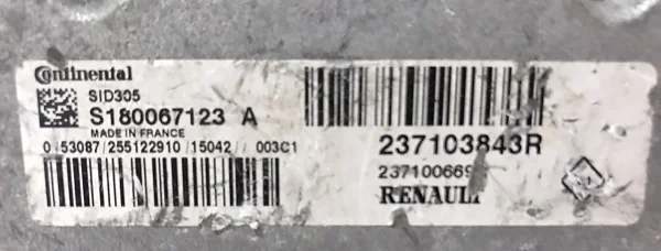 SID305 Motor Beyni, 237103843R Motor Beyni, Megane Motor Beyni, Fluence Motor Beyni, Megane 3 motor beyni, SID305, SİD305, 237100669R,