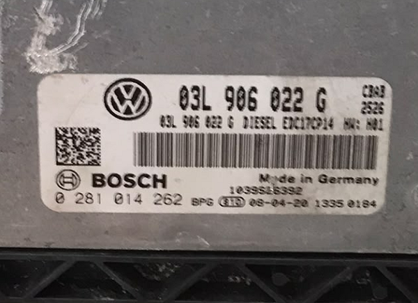 EDC17CP14 Motor Beyni, Passat B6 Motor Beyni, Tiguan Motor Beyni, Golf 6 Motor Beyni, Sharan Motor Beyni, 03L906022G, EDC17CP14, 0281014985,